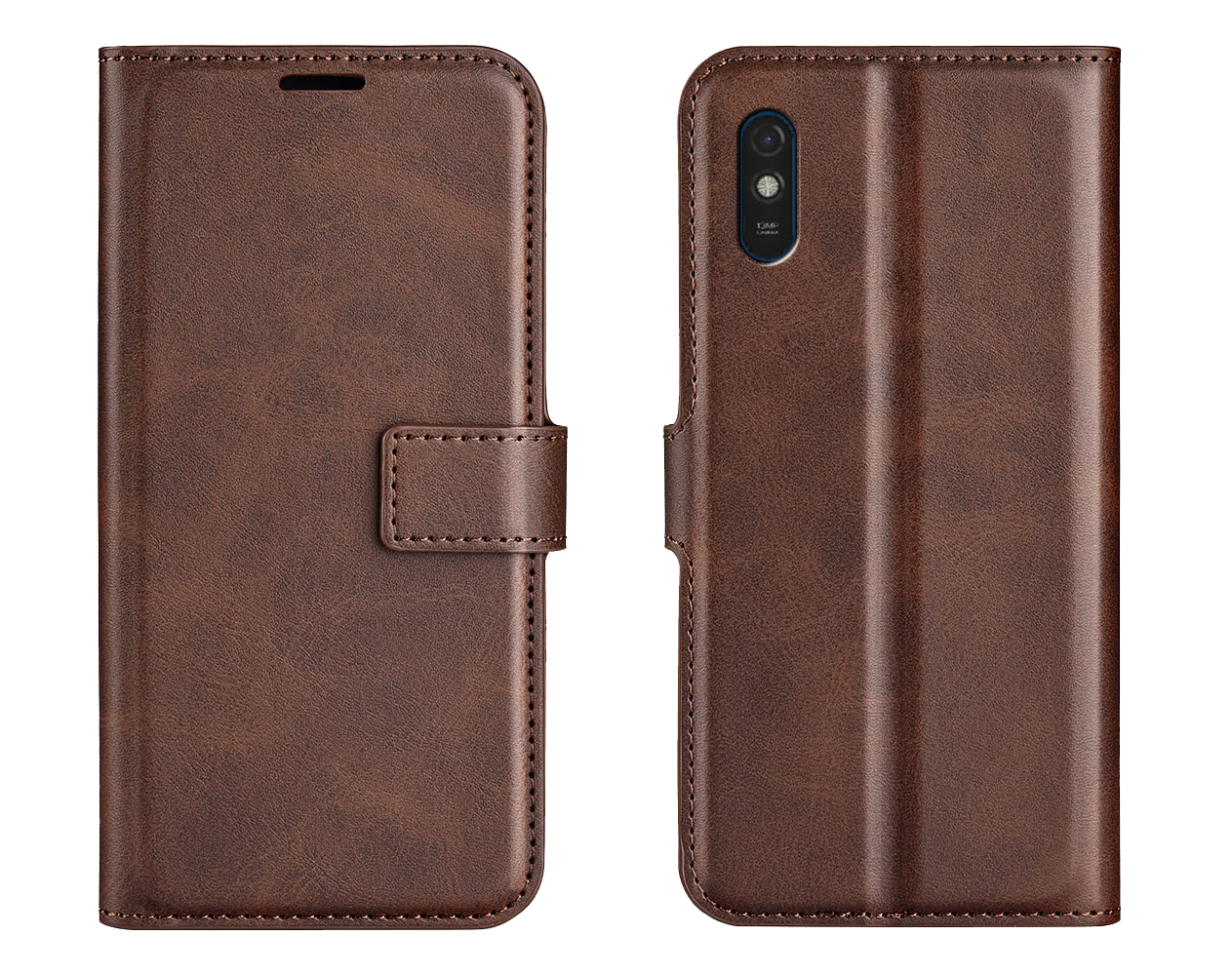 Boekhoesje met ruimte voor pasjes - Bruin